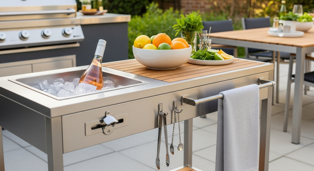 Bar carts for patios