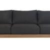 Marrakesh Outdoor 3 Seater Sofa Dark Charcoal W237 x D89 x H75 Cm