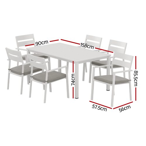 7 piece outdoor dining set