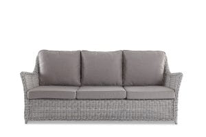 Avalon 3 seater WhiteGrey OUT-21-W-WGFront On