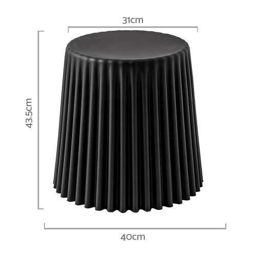 Black bar stools