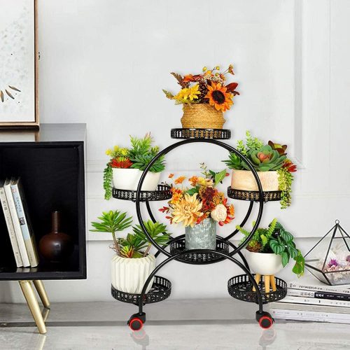 Black plant holder