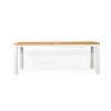 Carmel Outdoor Extension Table 2.3m – Pearl White Powder Coated Legs