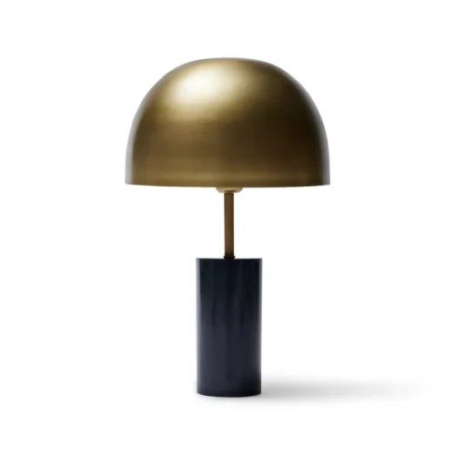 Cero Black Marble Lamp