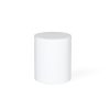 Clifton Round Stool – White
