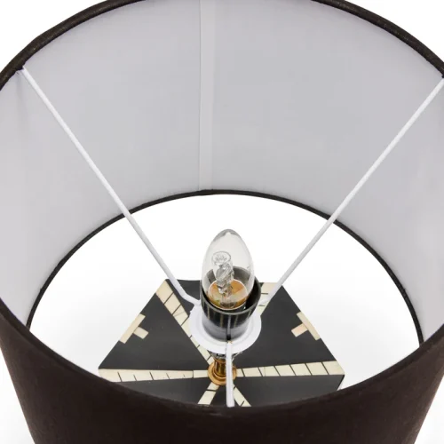 Elegant bone inlay table lamp
