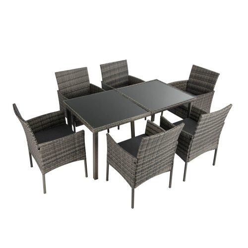 Garden wicker dining set