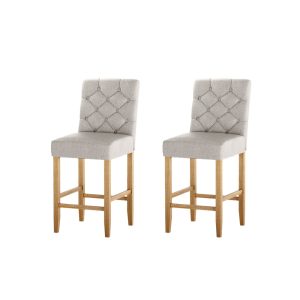 Linen bar stools