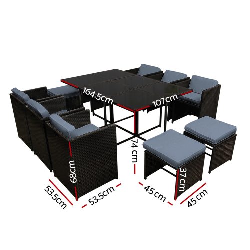 Modern wicker dining furniture