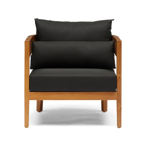 Natural wood outdoor chair
