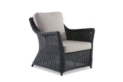 OUT-20-W-ANT Avalon Lounge Chair Anthracite Angle