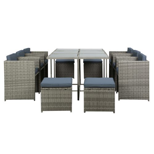 Outdoor wicker table and chairs