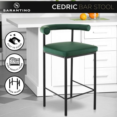 PU leather bar stool