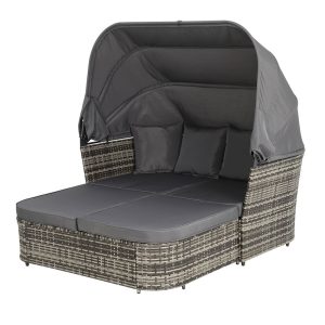 Patio wicker day bed