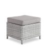 Sarina Footstool - White/Grey