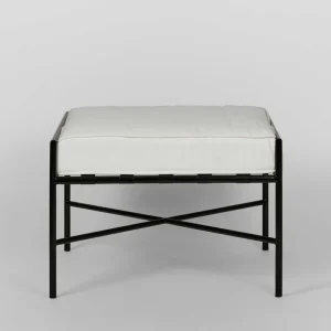 Sheffield iron ottoman