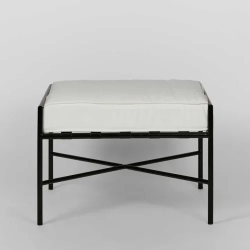 Sheffield iron ottoman