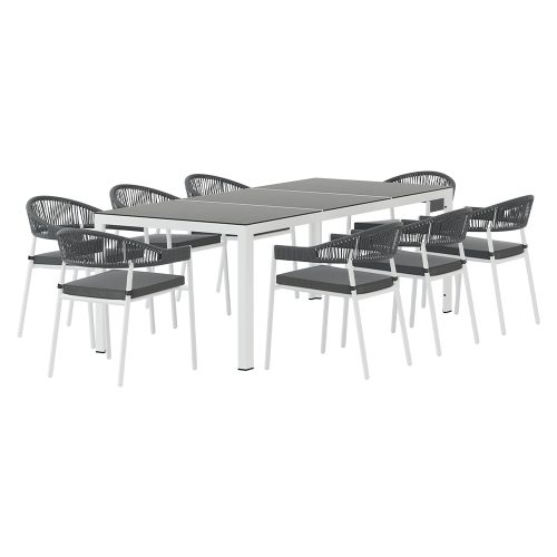 Steel table dining set