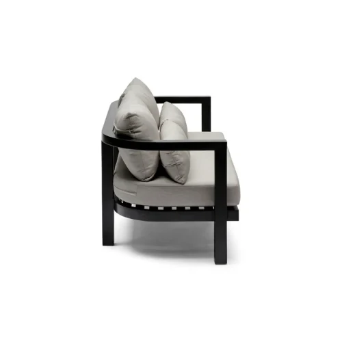 Taupe and black couch
