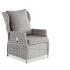 Sarina Reclining Lounge Chair - White/Grey