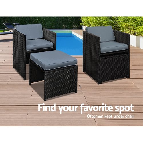 Wicker Patio Dining Set