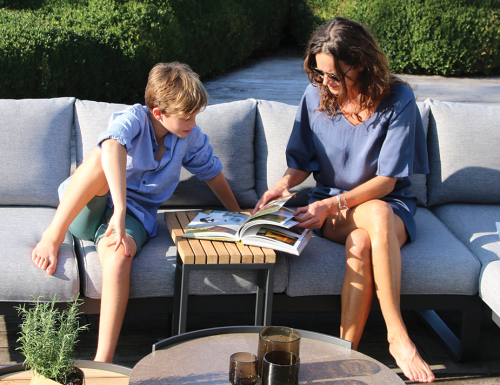 Charcoal Garden Table