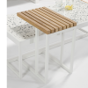 Cube Outdoor Side Table - White