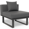 Vivara Sofa - Charcoal - Modular Section E - No Arm