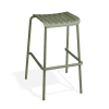 Roku Outdoor Backless Bar Stool in Matt Eucalyptus Green