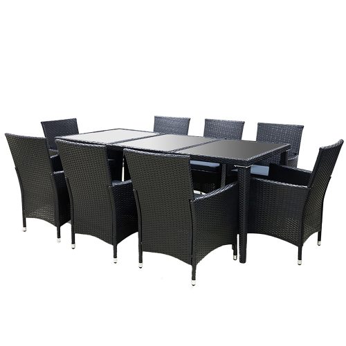 wicker dining table set