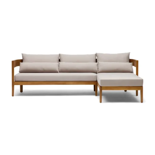 Avoca Outdoor Sofa Natural Stone Right Chaise