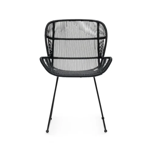 Black outdoor chair