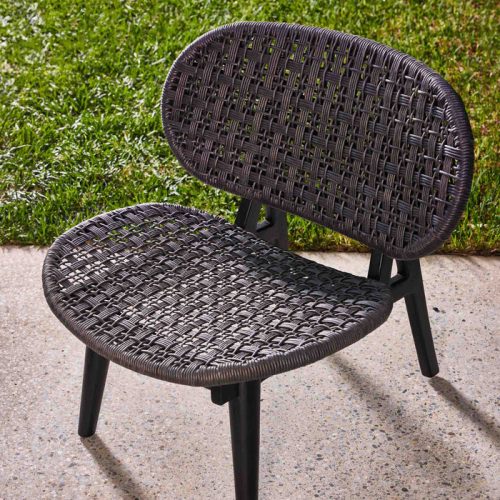 Black outdoor furniture