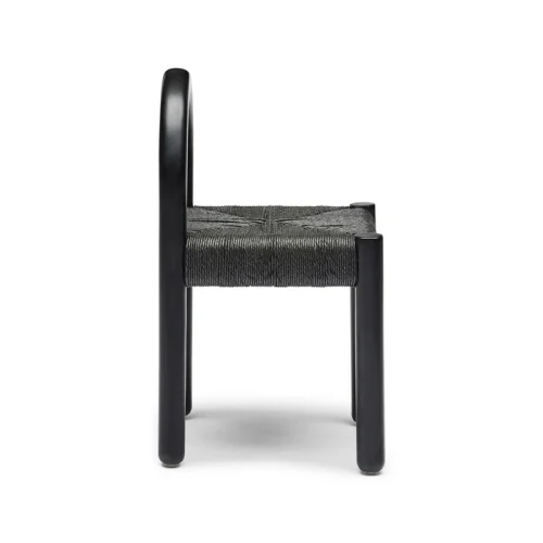 Outdoor Chair Woven Black Sample A - Image 3