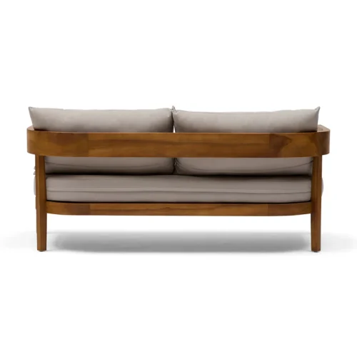 Neutral tone outdoor sofa