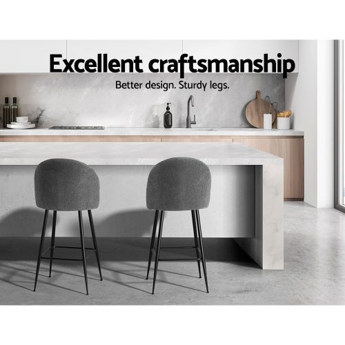 Sherpa Upholstered Bar Chairs