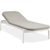 Verano Sun Lounge - White - with Side Table