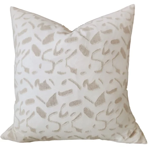 Alaine Linen Cotton Cushion 55cm Square - Off White