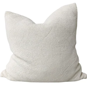 Amiens Linen Cotton Waffle Texture Cushion 60cm Square - Off White