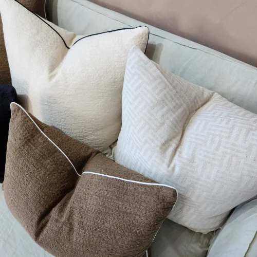 Black Piping Cushion
