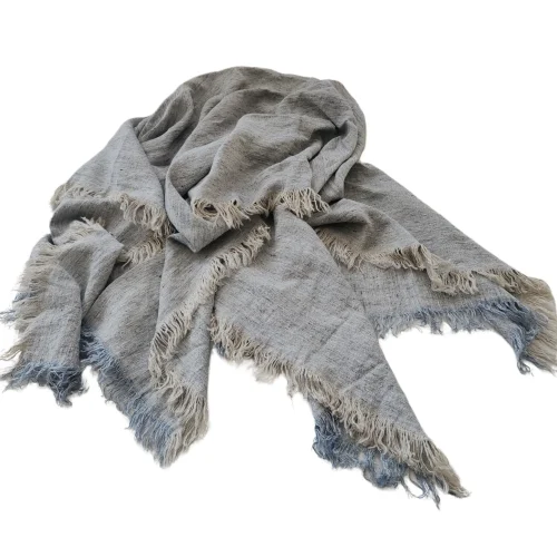 Bled French Linen Fringed Edge Massive Throw 140x220cm