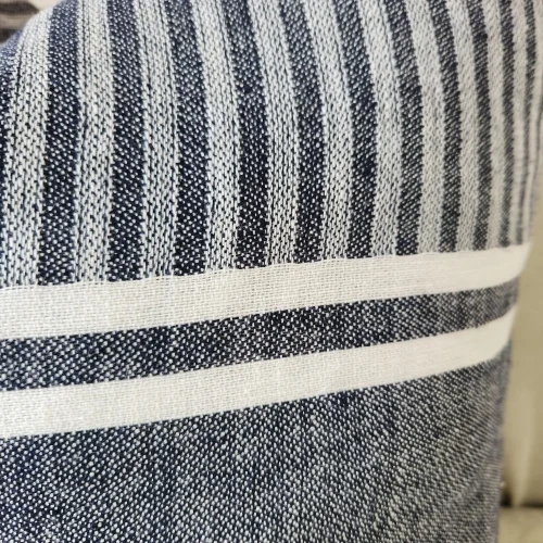 Boho linen cushion