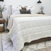 Chole Bamboo Quilted Bed Cover Massive Blanket Coverlet 240cm x 200cm - White