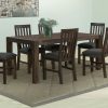 Dining Table 210cm Large Size with Solid Acacia Wooden Base in Chocolate Colour