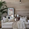 Mosaic Jacquard Double Sided Linen Cotton Massive Throw 230x150cm - Mocha Mousse | Off White