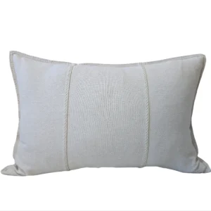 Eveleigh Stonewashed Linen Cotton Cushion 40x60cm Lumbar - Oatmeal