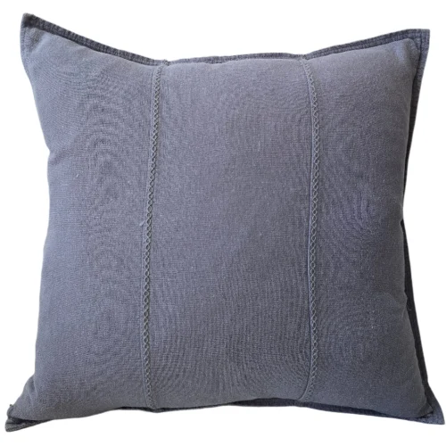 Eveleigh Stonewashed Linen Cotton Cushion 55cm Square