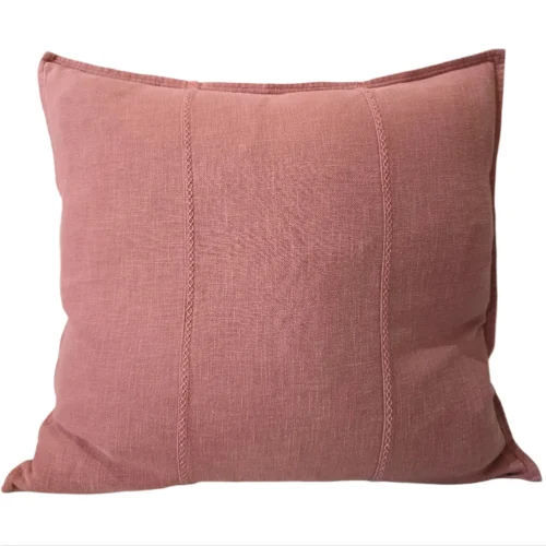 Eveleigh Stonewashed Linen Cotton Cushion 55cm Square