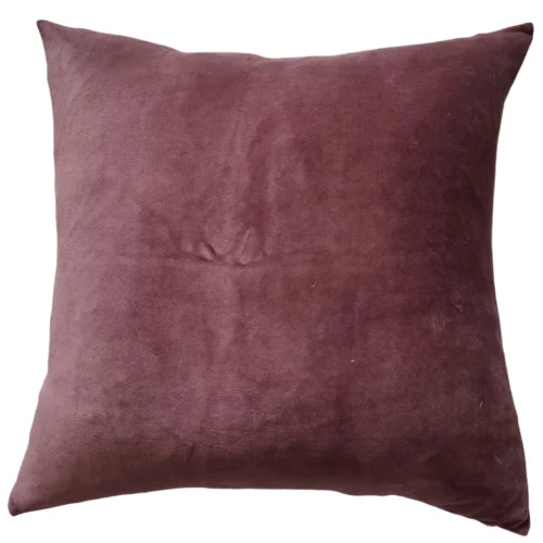 Fontainebleau Cotton Velvet & French Linen Two Sided Cushion 55cm Square