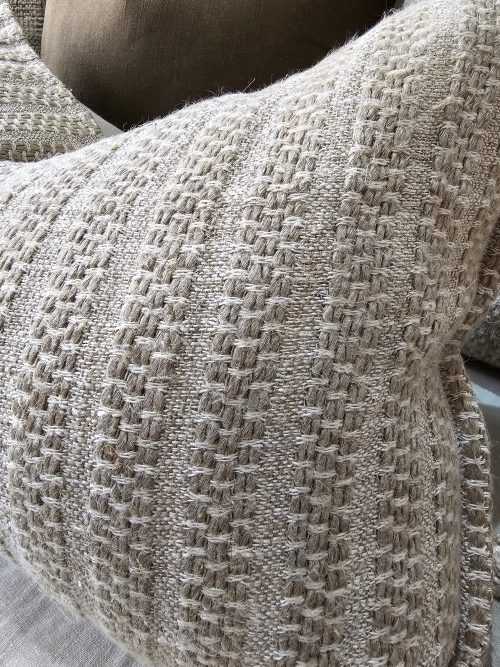 French linen cushion